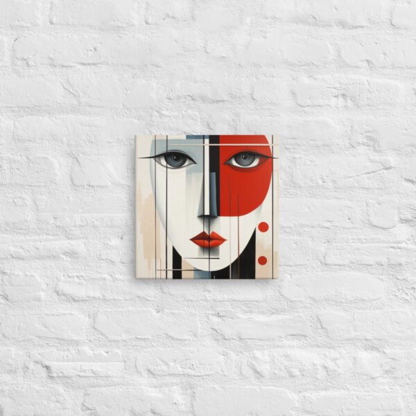 Abstract face 2  – High Res Canvas print made by AI