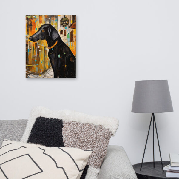 Abstract Dog - High Res Canvas print made by AI