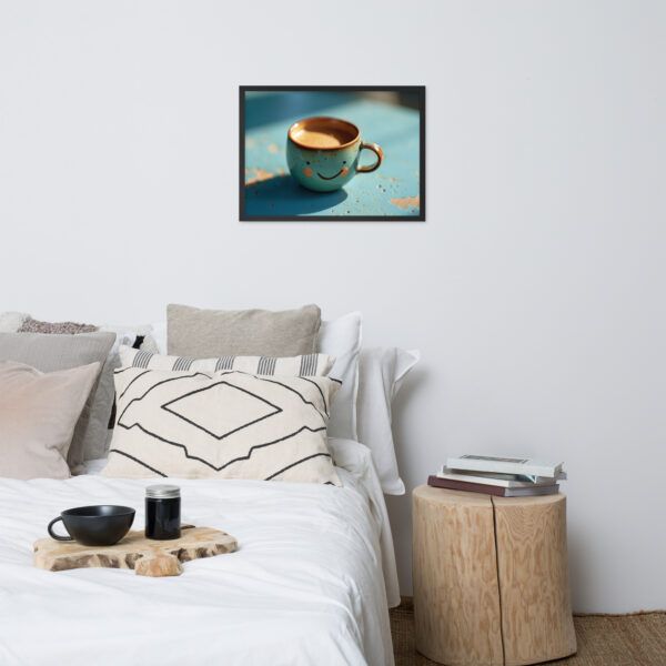 Happy Coffee  – High Res Canvas print made by AI