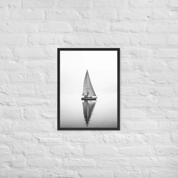 Mimimal Yachting  – High Res Canvas print made by AI