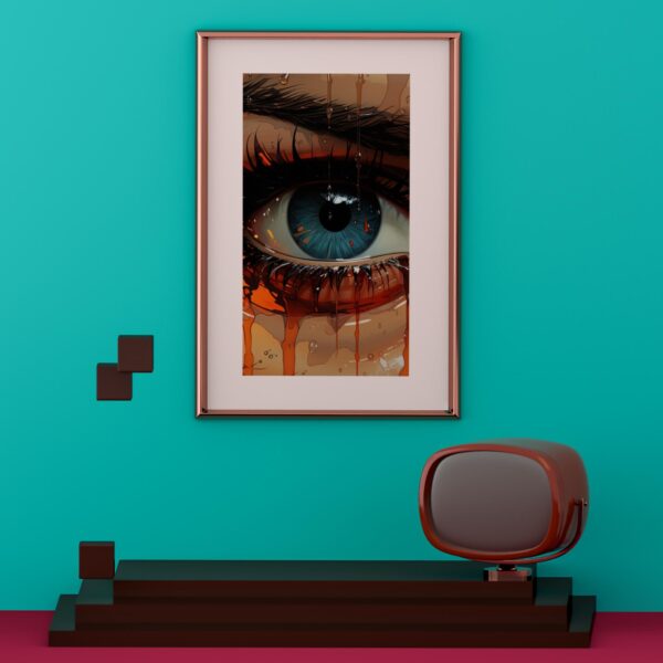 Eye of the storm - High Res Canvas print made by AI